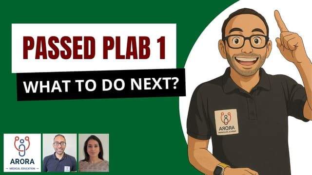 What to do after Passing UKMLA PLAB 1?