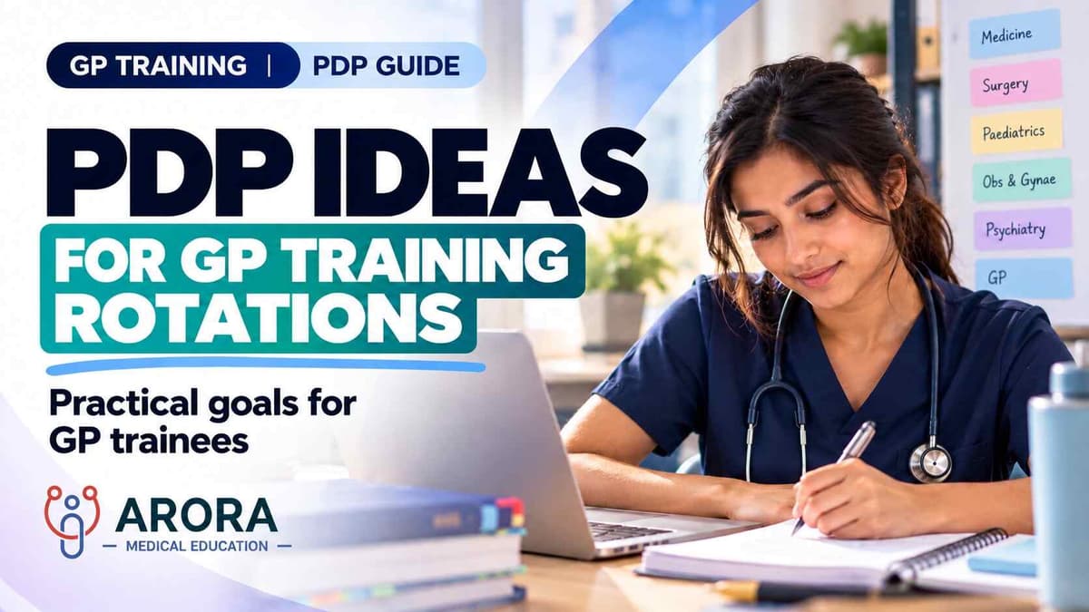 Suggested PDPs for GP Training Rotations – GP Trainees