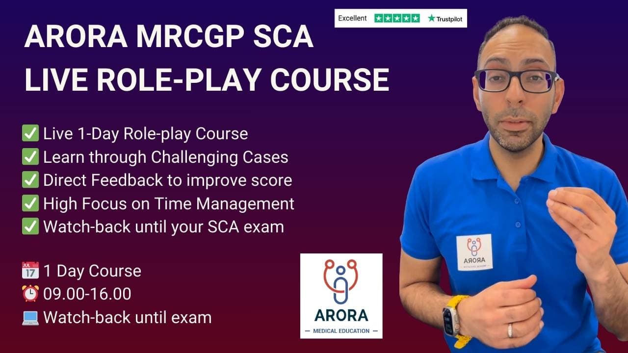 MRCGP SCA Live Course (09.00-16.00) | 27 April 2026