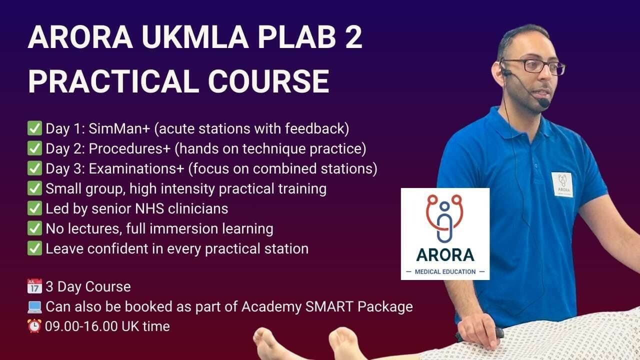UKMLA PLAB 2 Practical Course | 23rd -25th Mar'26