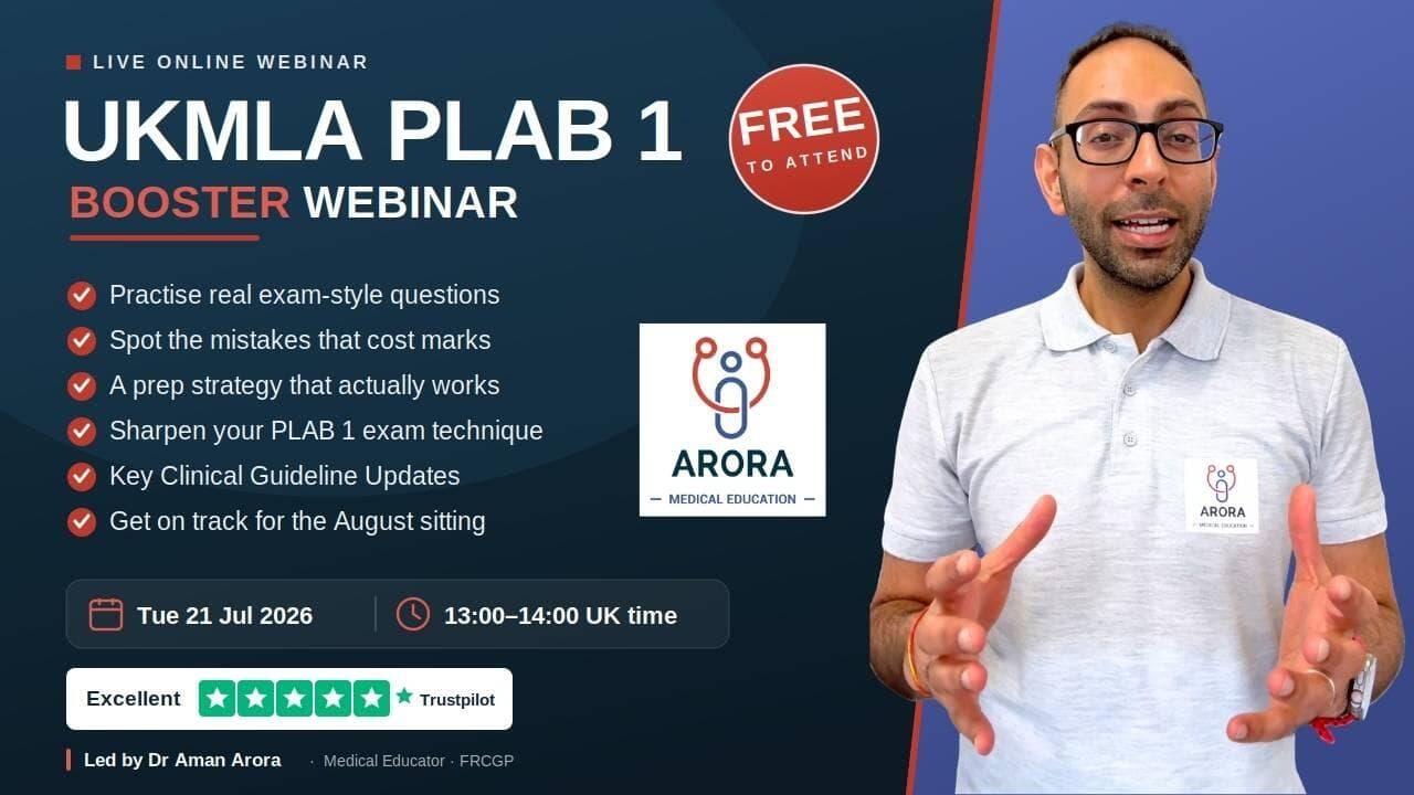 UKMLA PLAB 1 Booster Webinar | Free