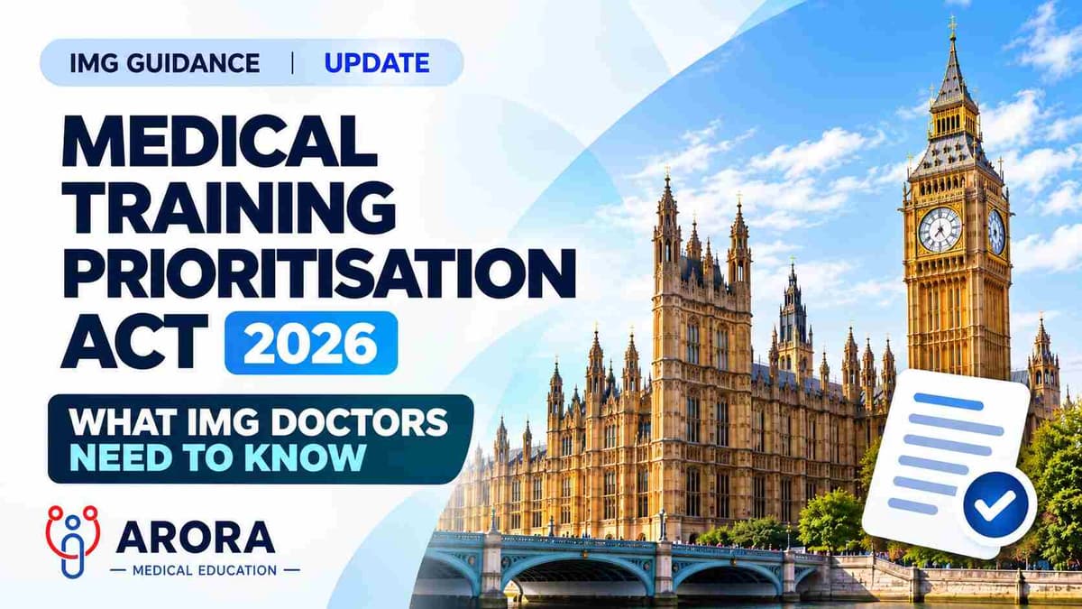 Medical Training (Prioritisation) Act 2026 – What IMG Doctors Need to Know