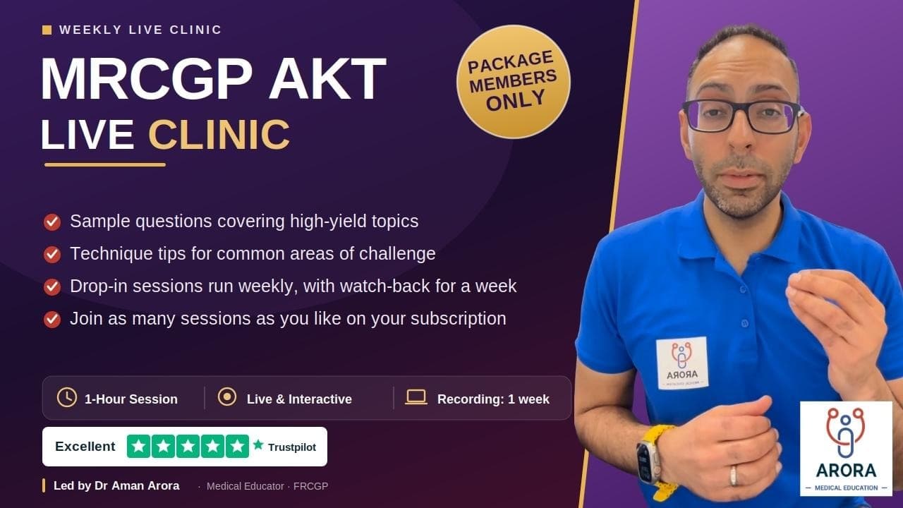 MRCGP AKT Live Clinic | Cardiovascular | Ultimate Package Users Only