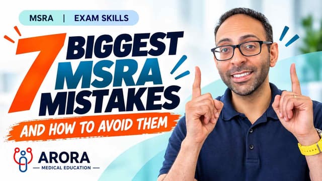 7 Biggest Mistakes Doctors Make When Preparing for the MSRA (And How to Fix Them)