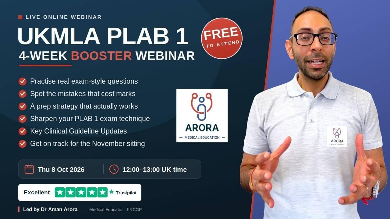 UKMLA PLAB 1 Booster Webinar | Free