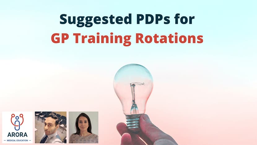 Suggested PDPs for GP Training Rotations