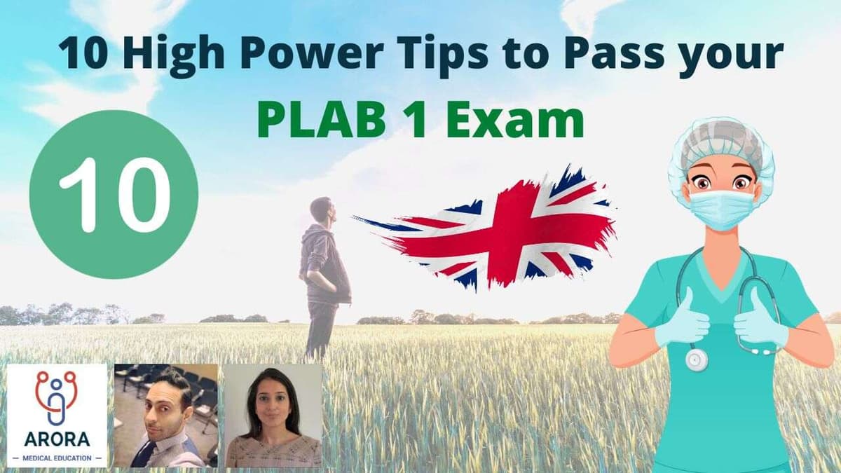 10 High Power Tips to Pass Your PLAB 1 Exam