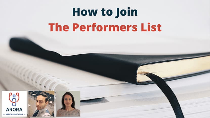 How to Join the Performers List