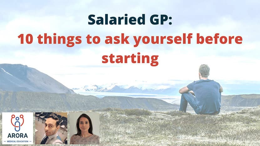 Salaried GP: 10 things to ask yourself before starting