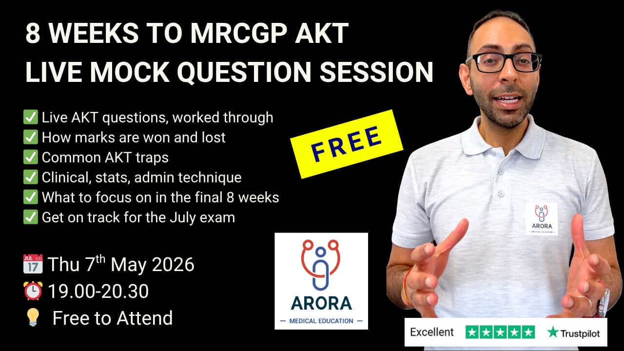 MRCGP AKT '8 Week Booster' Webinar | Free