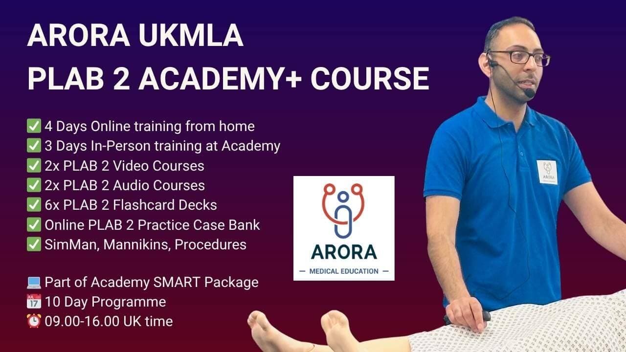 Live PLAB 2 Academy+ Course (Hybrid) | 13th – 22nd Apr’26